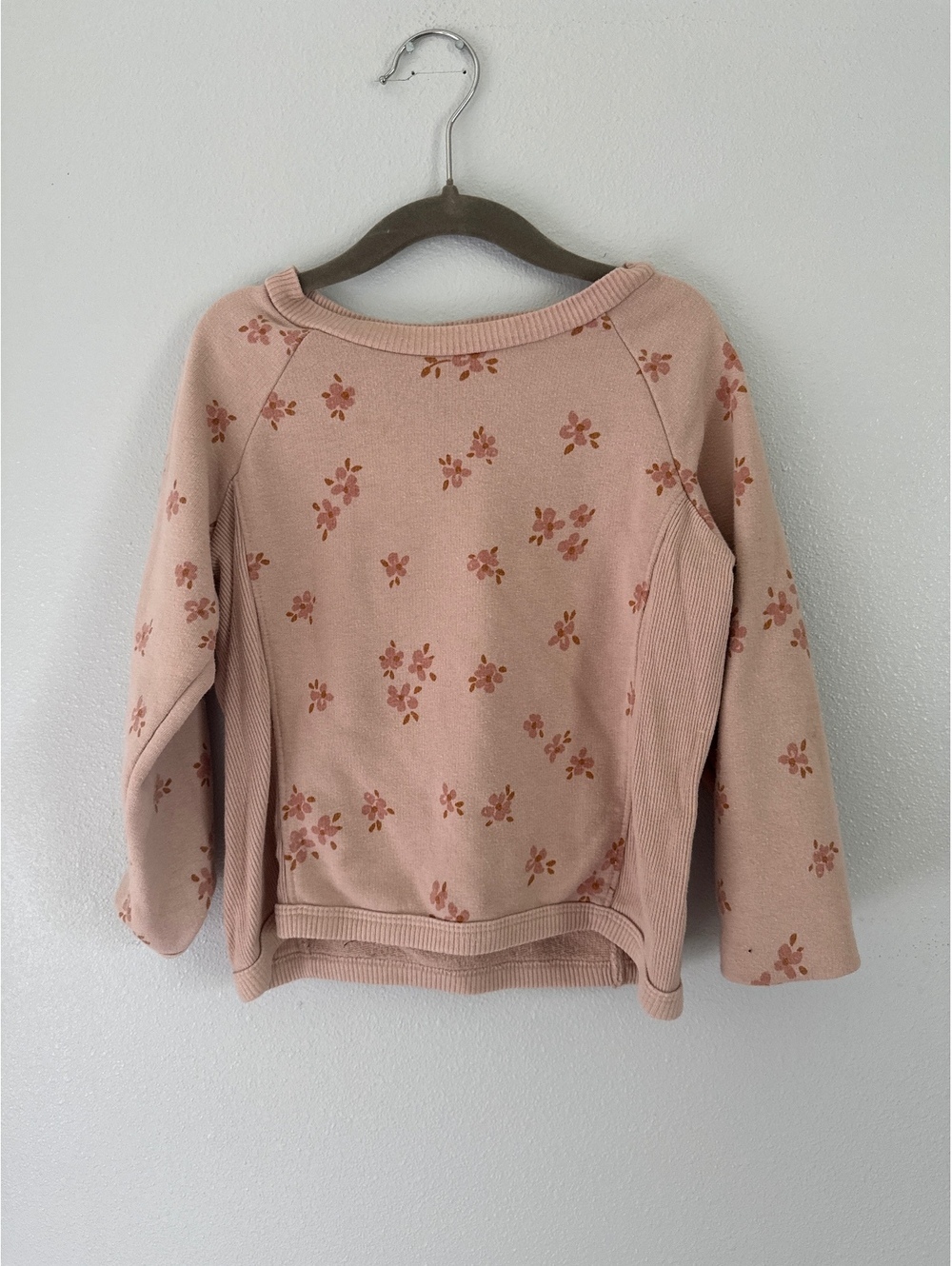 Easy Peasy Toddler Girl Floral Pink Sweater Size 4t